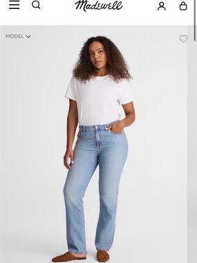 Madewell Light Wash Straight-Leg High-Rise Jeans
